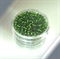 Roccailles 3.5mm Silbereinzug lindgrün