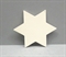 Sperrholz-Sterne 6-Zack 6,5cm