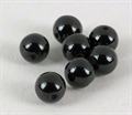 Perlen schwarz 6mm 70 Stk.