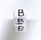 Buchstabenwürfel Keramik 7mm B
