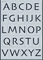 Schablone A4 Alphabet Grossbuchstaben