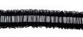 Spitzenband elastisch 41mm schwarz