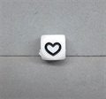 Buchstabenwürfel Silikon 10mm Herz (solange Vorrat)