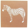 Schablone Kraftkarton 20x20cm Zebra