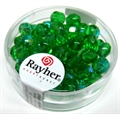 Glasschliffperlen 6mm smaragd