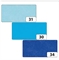 Seidenpapier-Mix 50x70cm hblau, blau, dblau