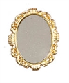 Goldrahmen oval mit Spiegel