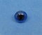 Glasauge 12mm blau