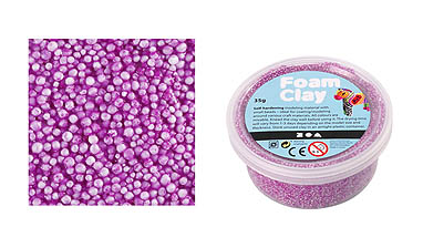35g Glitter Lila Foam Clay® 