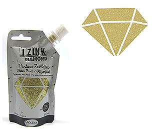 IZink Diamond Glitzerpaste gold 80ml