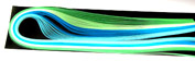 Quilling-Streifen 100Stk ass. blau/grün