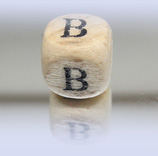 Buchstaben-Holzwürfel 10mm B